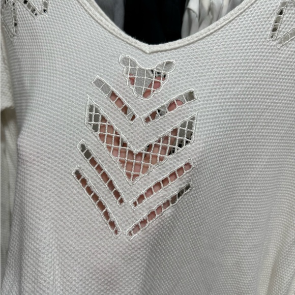 We The Free White Long Sleeve Knit Top - Picture 2 of 4